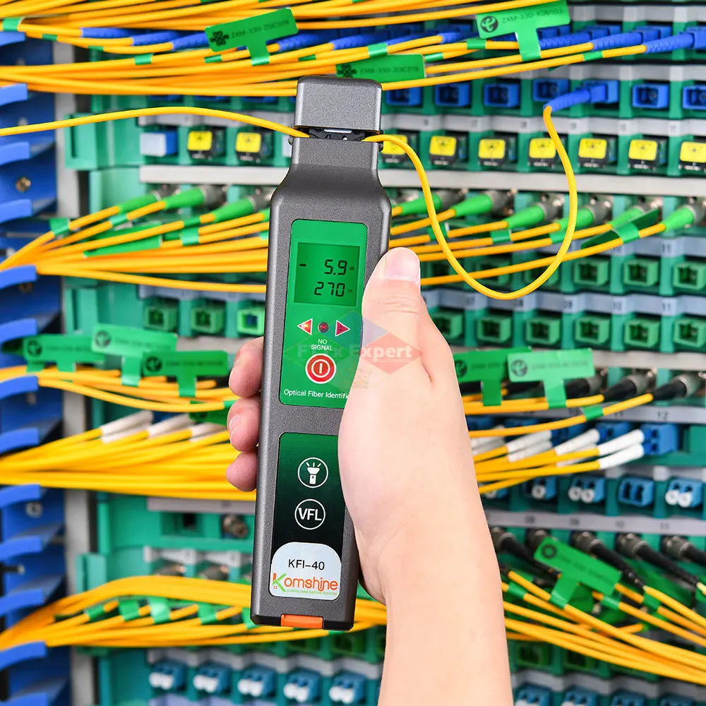 Live Fiber Optical Identifier KFI-40 with LED Display, VFL 10MW, Identifying direction break checker
