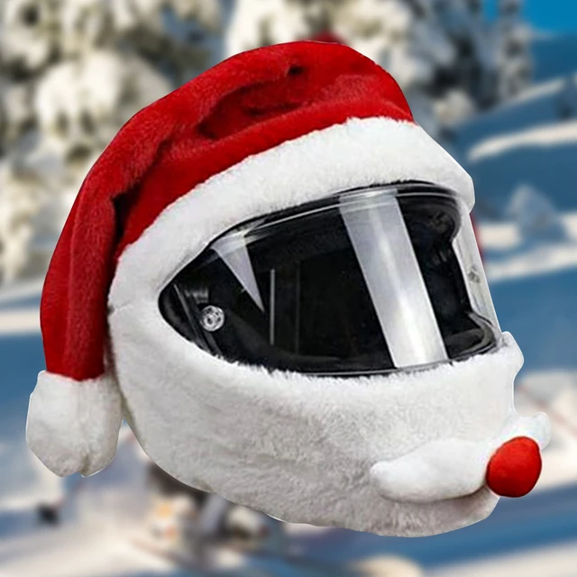 Funda Casco Moto Papanoel Gorro De Papá Noel Para Casco De Moto