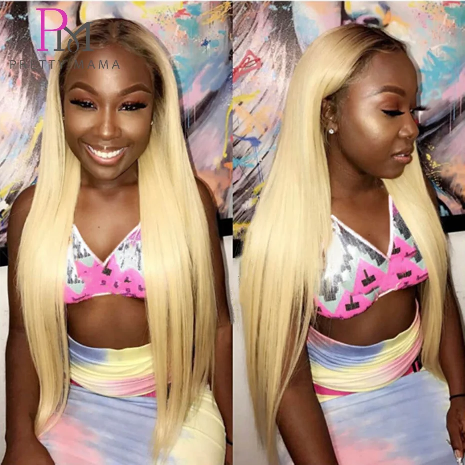 13x4 13x6 1B 613 Ombre Blonde Lace Front Wig Human Hair Long  display picture 1