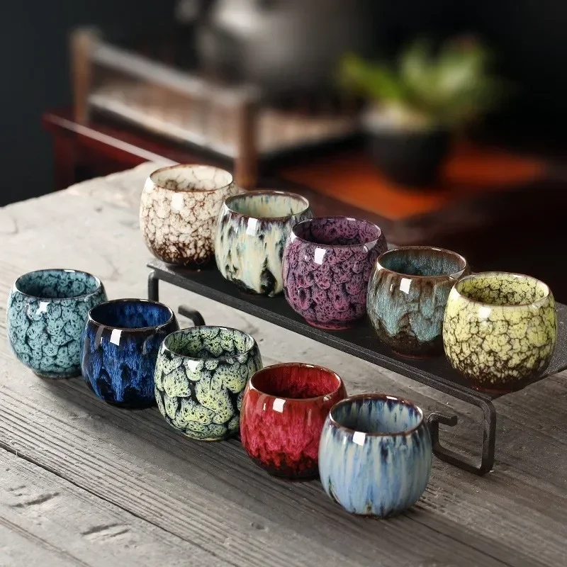 1pcs China Ceramic Cup Kiln Porcelain Kung Fu Tea Cups Pottery Drinkware Tableware Coffee Mug Wine Mugs Accessories Teaware plastic wine cups,coffee cup,coffee mug,tea cup