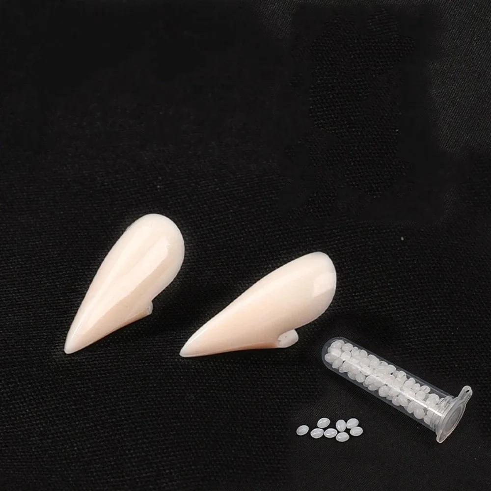 Cosplay Fangs Resin Halloween Realistic Reusable Zombie Scary Gel False Teeth Costume Accessory