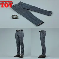 Jeans Fjwith Belt Clothes Model, Fit for 12, Indeady Male Soldier, Normal Body, Action Figure, Body Dolls, Scale 1/6 1