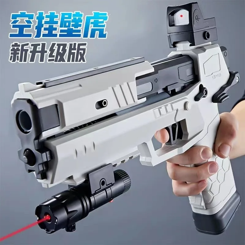 New 4.0 Gecko X8 Plastic Soft Bullet Toy Gun Manual Pistol Blaster Shooting Model For Boys Children Outdoor Shooting Fake Gun K0 3