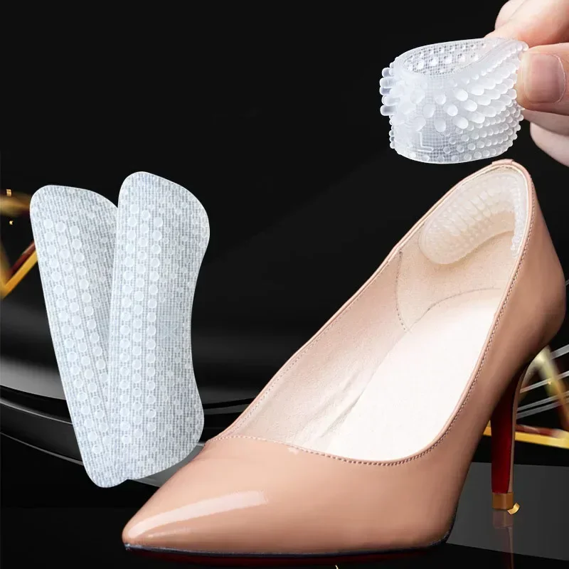 Heel Protector Silicone Heel Stickers Heels Grips for Women Men Anti Slip Heel Cushions Non-Slip Inserts Pads Foot Care
