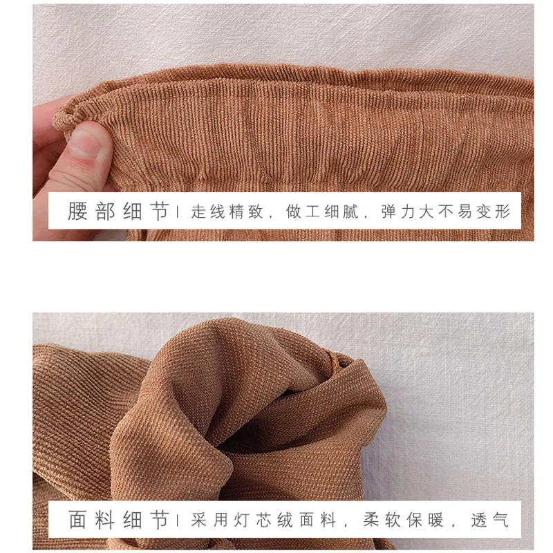 Kids Shorts Toddler Girls Corduroy Shorts Diaper Bloomer Briefs Diaper Cover Fall Winter Clothing