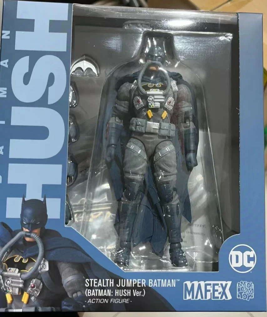 

Mafex 166 Dc Comics Series Figure Silent Batman Stealth Tights 1/12 Action Figure Model Toy Color Box Birthday Gift In Stock