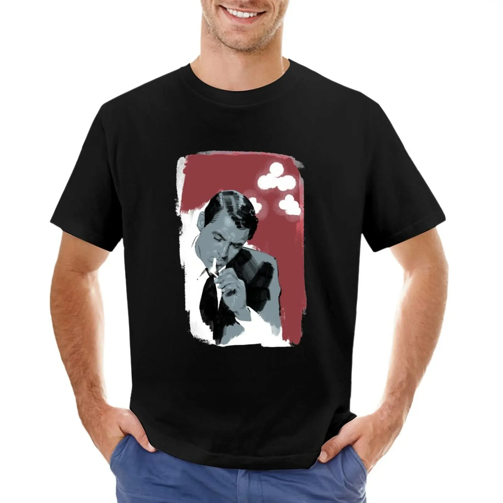 

Smoke gets in your eyes Cary Grant T-Shirt heavyweights customs workout shirts for men