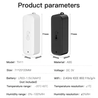 Tuya WiFi IP65 Temperature Humidity Sensor Waterproof Thermometer Smart Life Remote Control Work with Google Assistant Alexa - Image 6