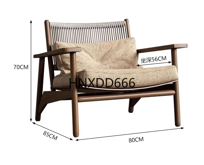 Waterproof Teak Outdoor Sofa Chair 6