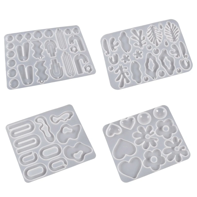 

Multiple Styles Flower Earring Combination Ornament Molds Epoxy Jewelry Mold Resin Casting Pendant Mold Suitable for Diy