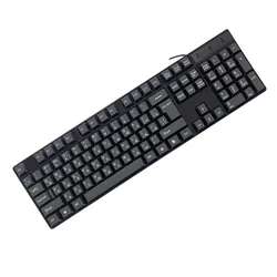 Multilingual Keycaps USB Wired Gaming Keyboard with 104 Keys (Russian language)