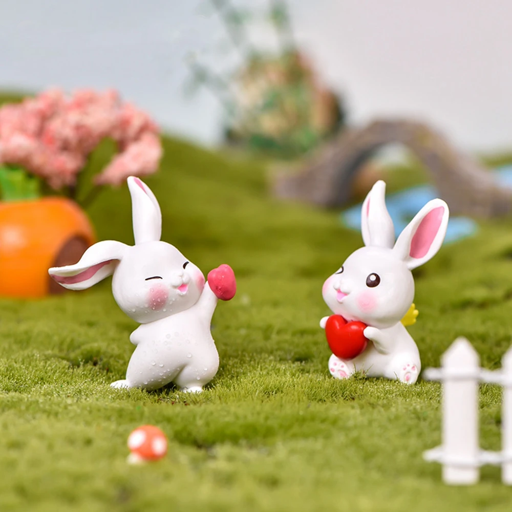 

Accessories Lovely Cute Model Ornament DIY Home Decor Micro Landscape Miniatures Rabbit Figurine