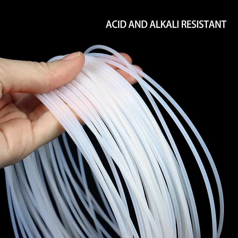 1 - 10m 화이트 PTFE 튜브 1 2 2.5 3 4 5 6 7 8 10mm 고온 절연 압출기 J-헤드 강성 파이프 3D 프린터 부품 600V