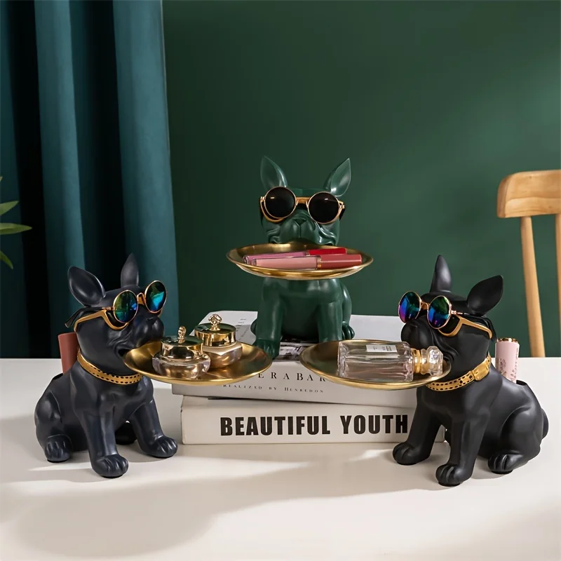 French Bulldog Tray Statue 1