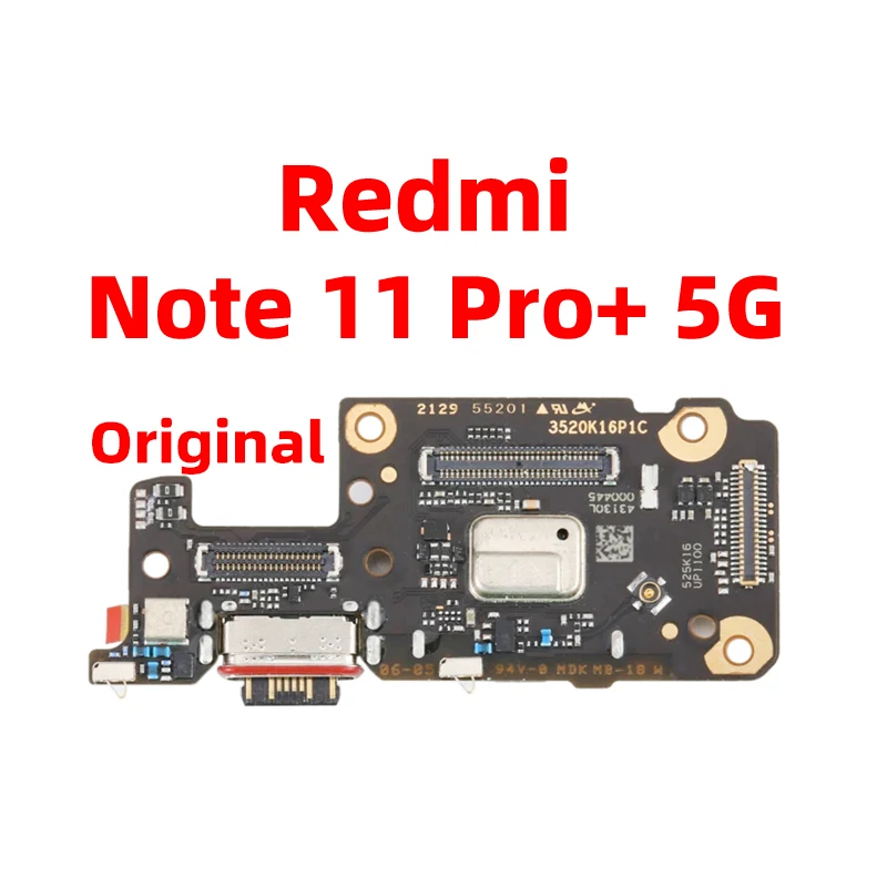 Original For xiaomi redmi note 11 pro plus 11 pro+ Dock Connector USB Charger Charging Port Flex Cable Board Replacement
