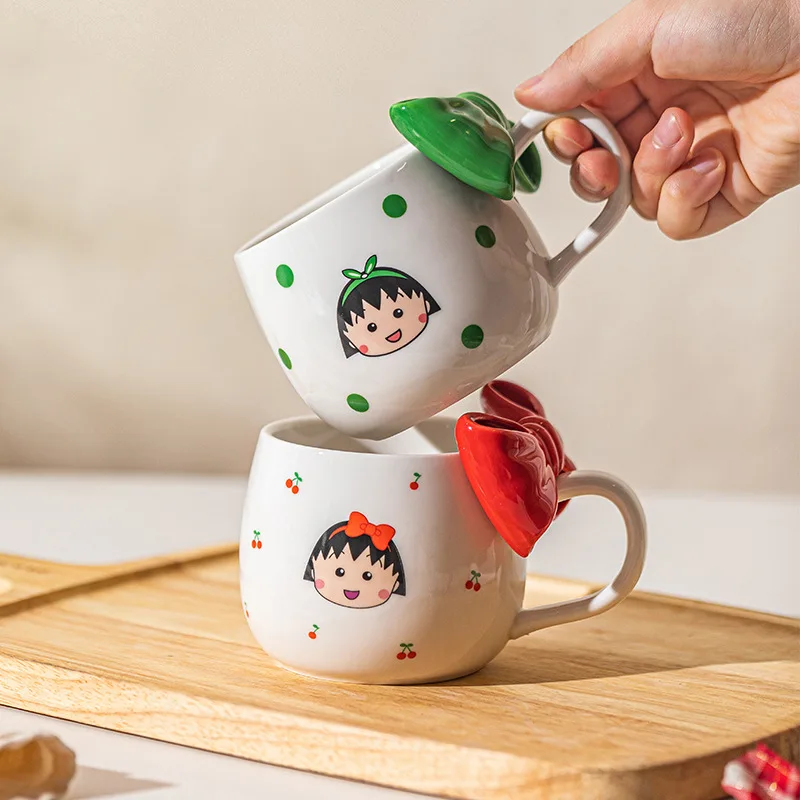 

[Modern housewives&cherry meatballs] Mug, female ceramic drinking cup, household lovely breakfast cup