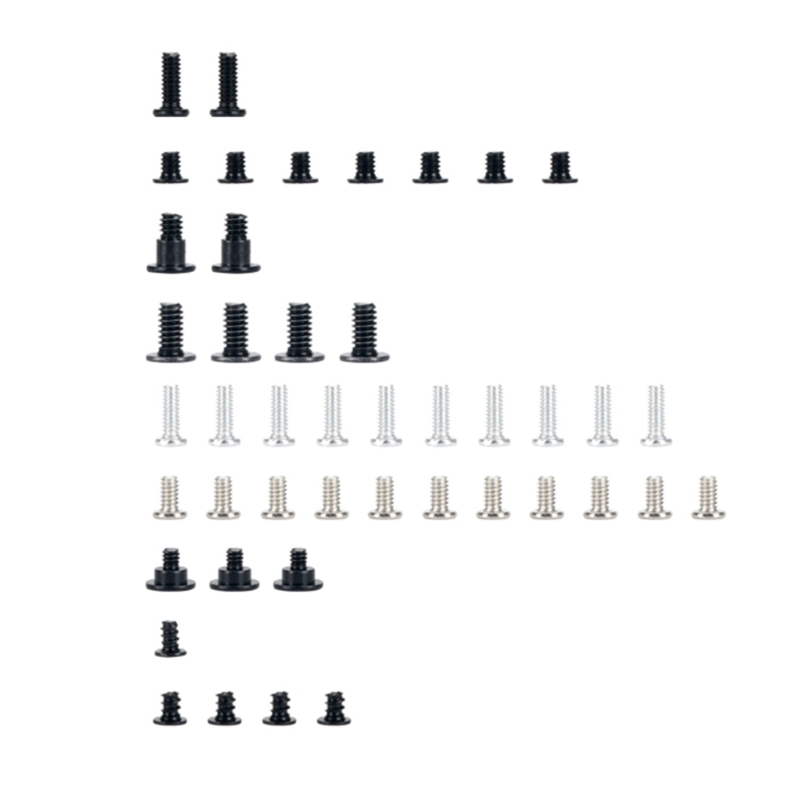 44Pcs/Set Game Console Host Metal Screws Replacement for Nintend Switch OLED Gamepad Accessories Full Screws Set Repairing Parts