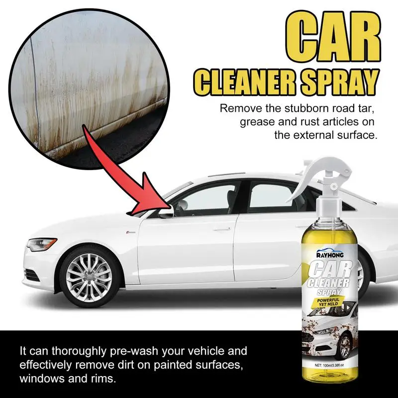 

Car Coating Spray Auto 100ml Ceramic Cleaning Spray Automobile Long Lasting Nano Coating Agent For Removing Dirt Grease Stains