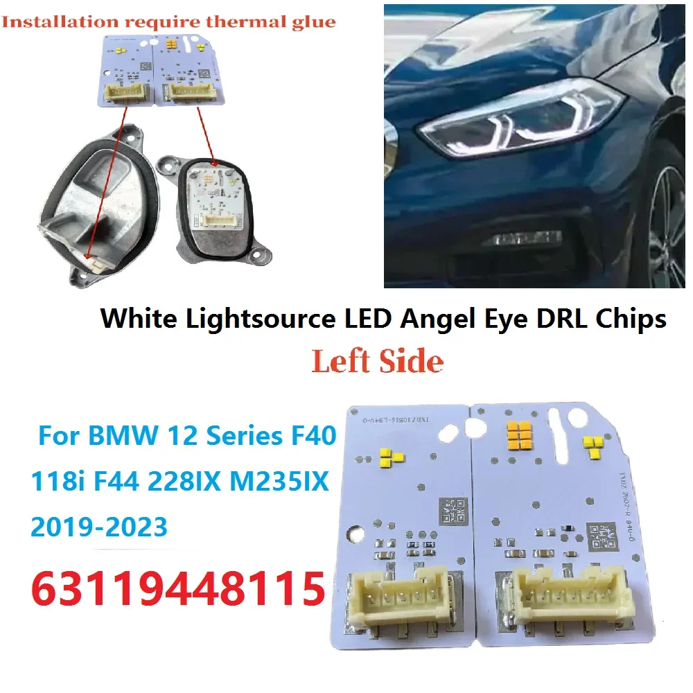 2Pcs/Set Car Headlight LED Board White Lightsource DRL Chips For BMW 1 2 Series F40 F44-63119448115 63119448116