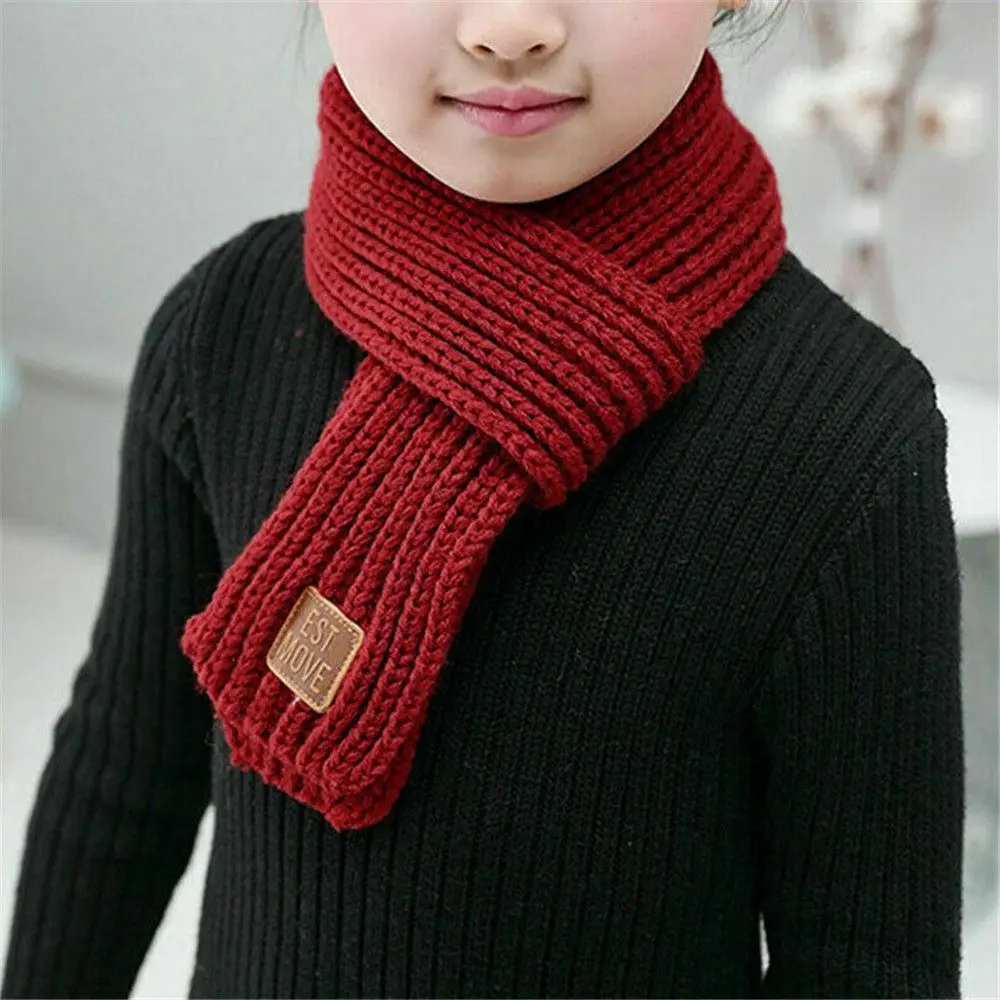 Description Picture 5 of itemFashion Boy Girl Winter Warm Scarf Knitting Wool Children Neck Warmer Wrap Outdoor Soft Neck Cover Windproof Neck Protection