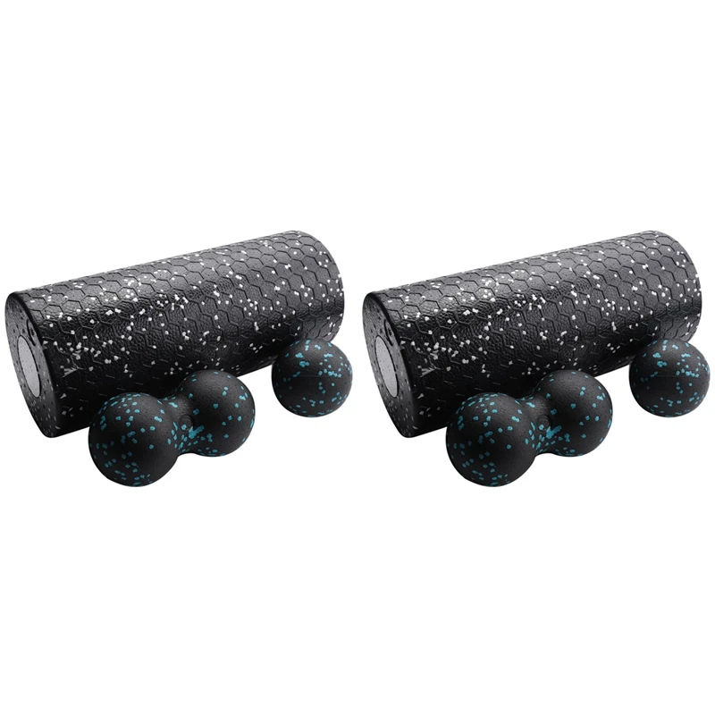 

Top!-2X Trigger Point Foam Roller Set High Density Massage Roller Ball For Neck Back Muscles Deep Tissue Massage