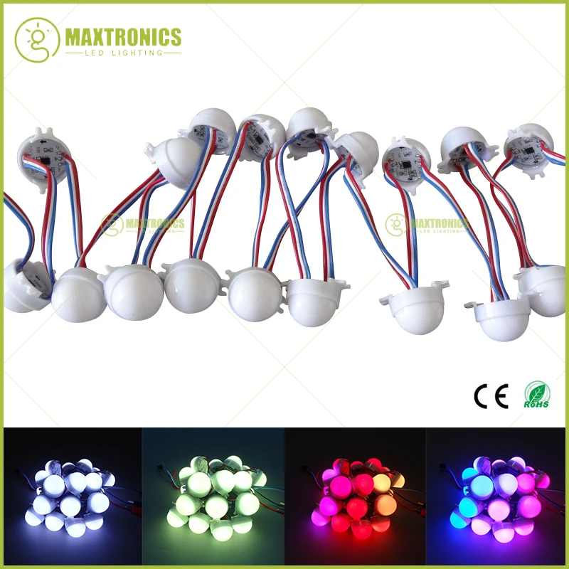 

1000pcs DC12V WS2811 30mm Diffused LED Pixel Module Full Color 3 LEDs 5050 RGB led lamp string D30 modules