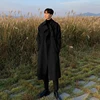 Trench coat Brand New Spring Trench Korean Men's Fashion Overcoat Male Long Windbreaker Streetwear Men Coat Outer Wear Clothing 1