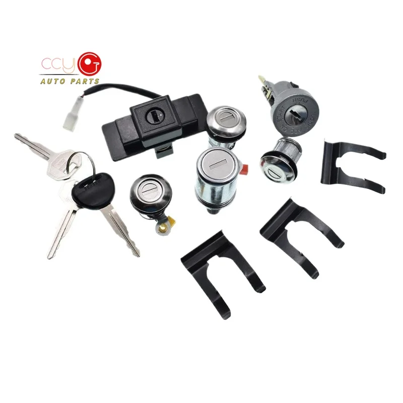 Oe MR259766 MR259744 New Lock Cylinder Key Set For Mitsubishi Pajero 2 II 1990-2004 V33 V364G54 4G64 4M40 6G72 V31W V32W V33 V36