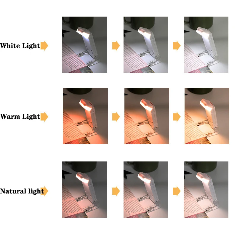 LED Light Book Light USB Rechargeable Led Light Book Reading Light