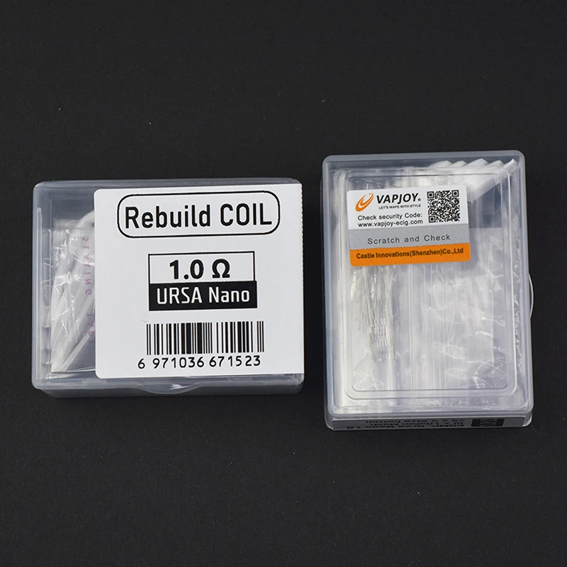 Rebuild Mesh Coil Kit para URSA Nano, Fio de Resistência, Ferramenta DIY, Acessório de Substituição, 0.8 ohm, 1.0ohm, 1Set, Novo