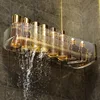 Wall Mounted Shower Shampoo Racks Bathroom Shelf Organizer Non-Drilling Removable Transparent Pet Material Bathroom Storage Rack 6