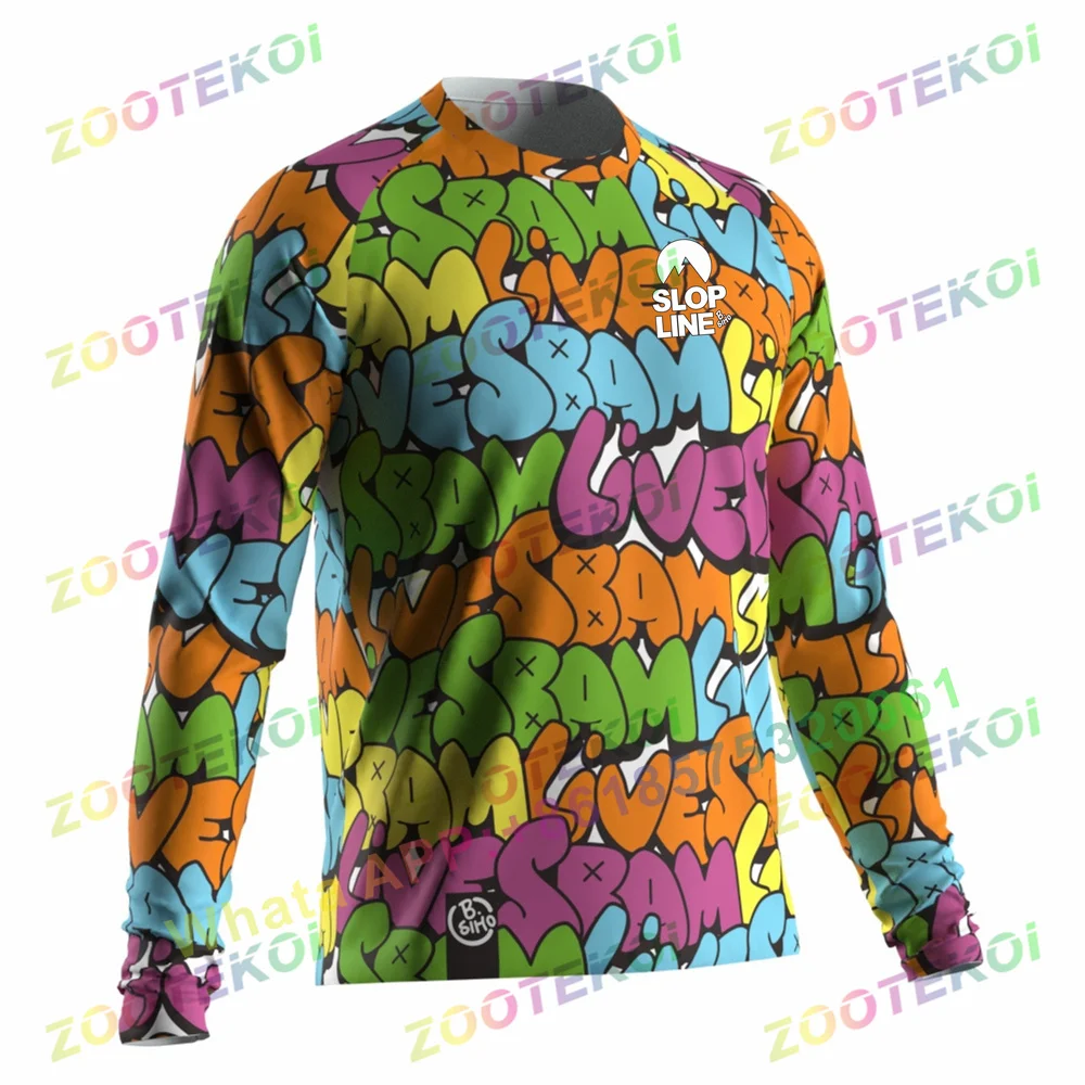 thumbnail image 1 of Camiseta de manga larga para ciclismo, de secado rápido, para carreras de motocross, enduro, BMX, descenso y MTB, 1 of 5