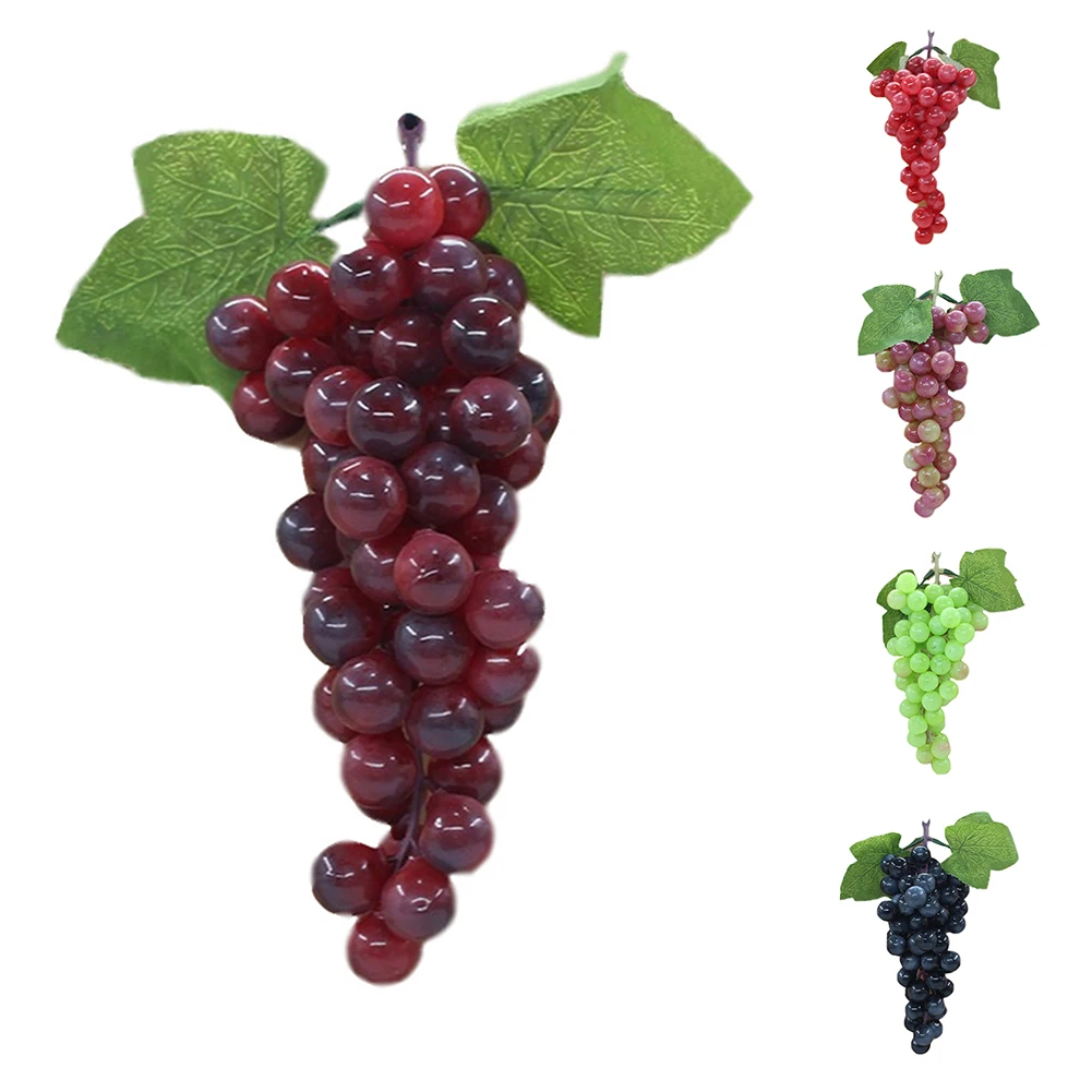 

Artificial Grape Fake Grapes Lifelike Simulation Fruit Decorative for Kitchen Party Pub Home Cabinet Ornament