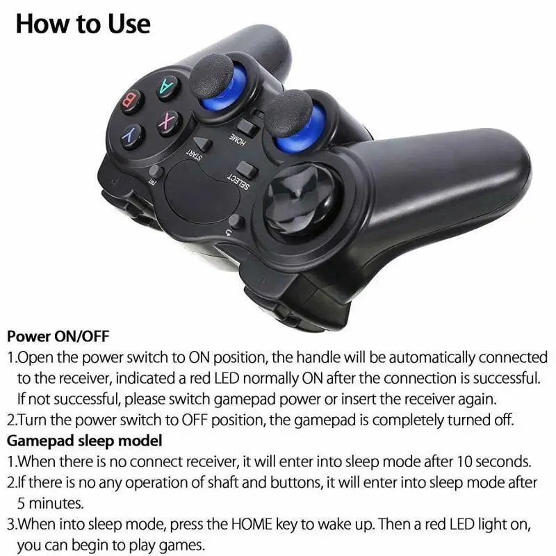 2.4g Android Gamepad Wireless Gamepad Joystick Game Controller Joypad