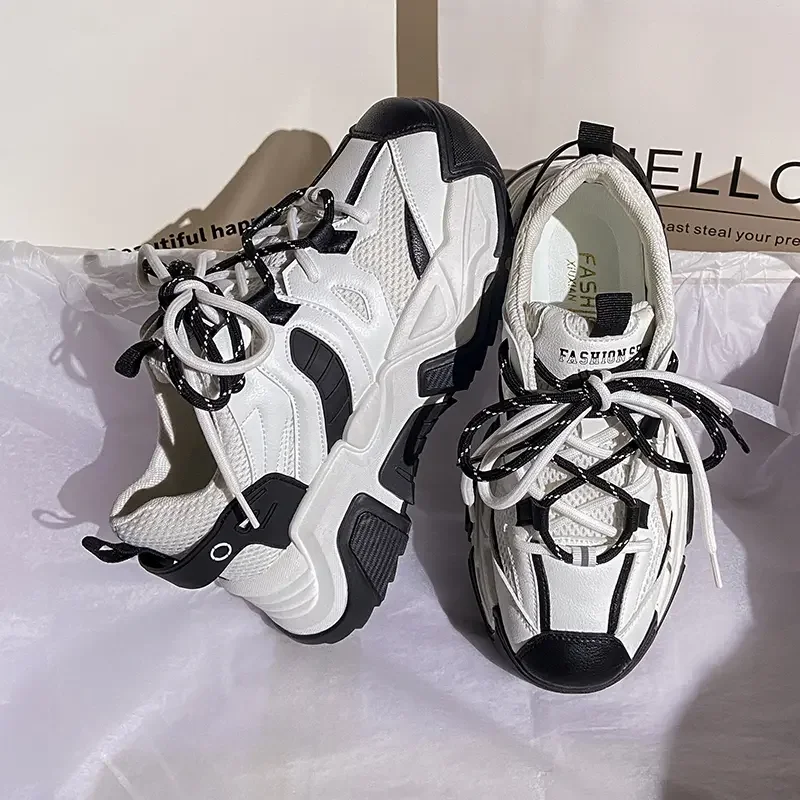 

Women Sneakers Flat Platform Shoes Spring Fashion Comfortable Thick Bottom Casual Shoes Ladies