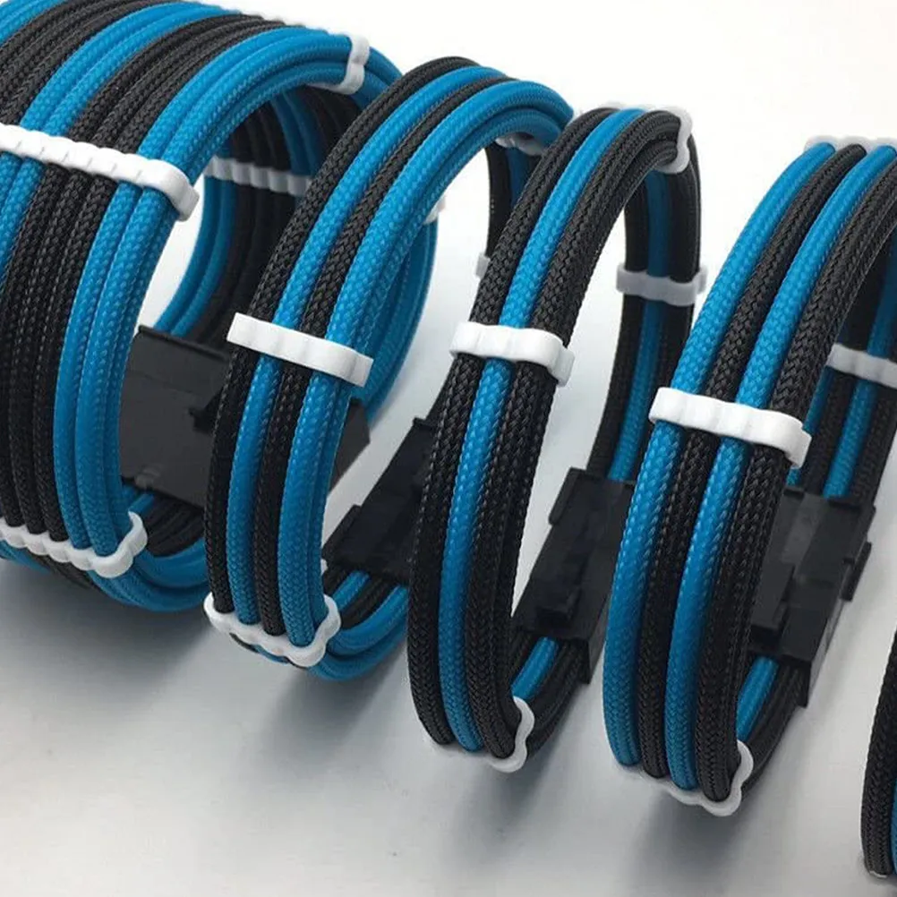전원 공급 케이블용 프리미엄 PP 케이블 클램프 세트 1세트 30-36Mm 은도금 또는 베어 와이어 GPU 마더보드 케이블 정리기