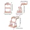 Potty Training Toilet 2 In 1 Toddler Seat With Step Stool Soft Cushion Adjustable Height Toilet Ladder Toilet Seat Stair 6
