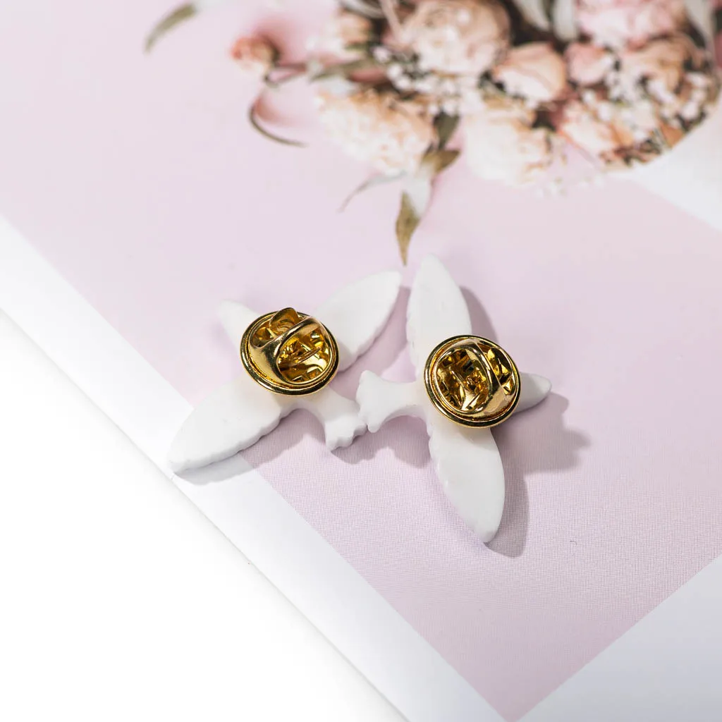 Ice Crack Dove Of Peace Keramik-Brosche, modischer, beliebter handgefertigter Schmuck, Geschenk für Studentenliebhaber # FY420 – Detail 6
