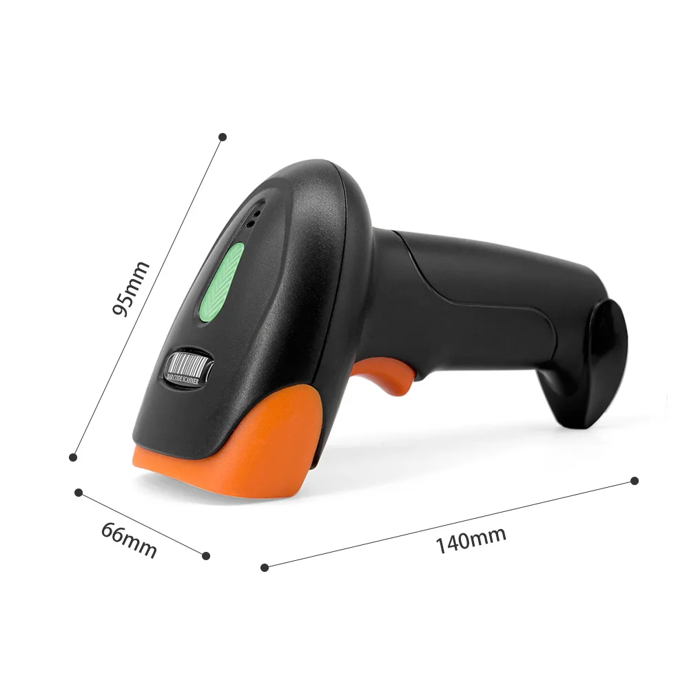 Handheld 1D/2D/QR Barcode Scanner 2.4G Wireless USB Wired Bar Code Reader Manual / Continuous Scanning CMOS Image Sensor