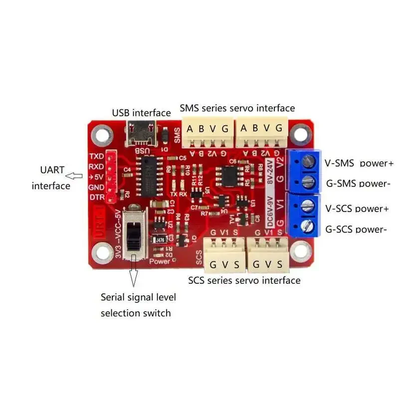 6 Stück Feetech STS3215 19 kg 7,4 V Dual Axis TTL String Servo für SO-ARM100 Roboterarm für Programmierroboter ST-3215-C001 – Detail 9
