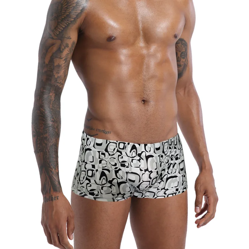 Mens Swim Trunks Summer Holiday Beach Square Leg Swimsuit Patchwork Bathsuit Swim Shorts Swimwear Bathing Suits By AIMPACT