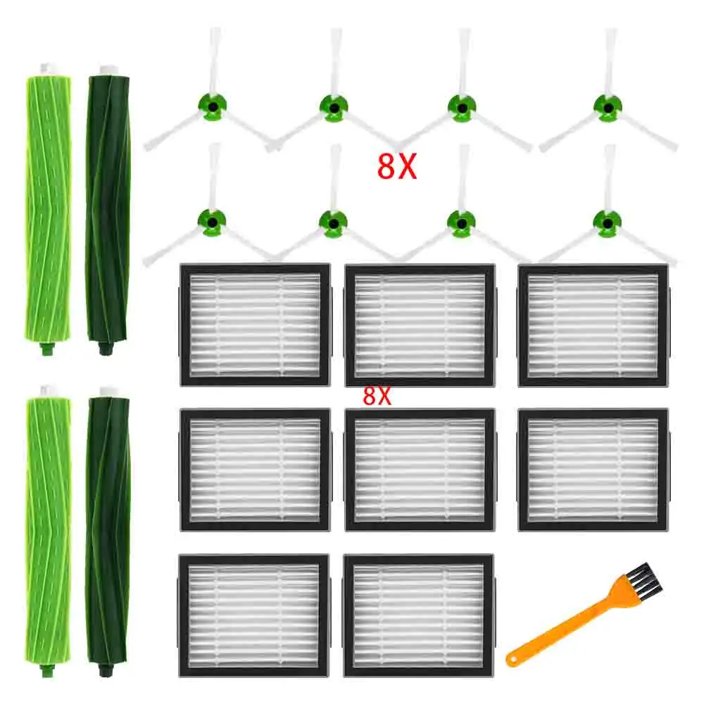 Set Filtri E Spazzole Di Ricambio Per IRobot Roomba Serie I7, I6, I8, E5, E6, E7, I3