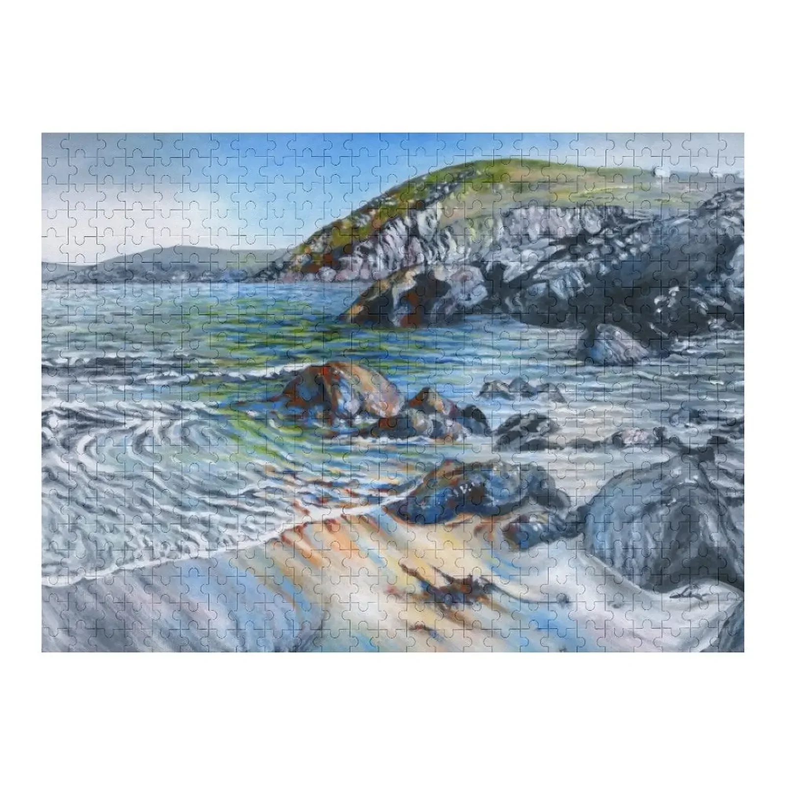 Boat Cove, Pendeen, Cornwall painting Jigsaw Puzzle Custom Jigsaw Personalized Gift Ideas Customized Kids Gift Puzzle