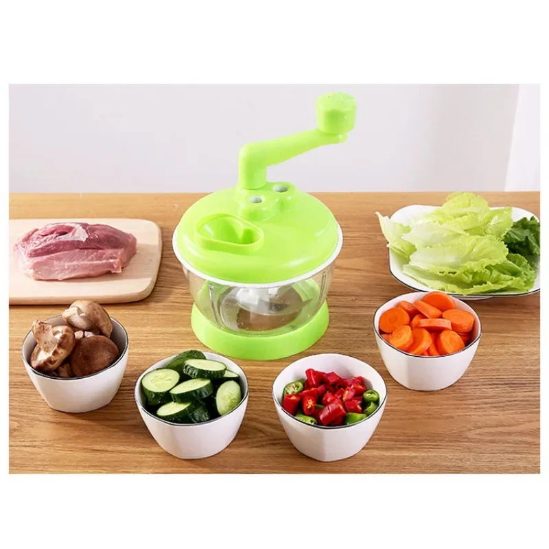 Powerful Manual Meat Grinder Hand-power Food Chopper Mincer Mixer Blender to Chop Meat Fruit Vegetable Nuts Shredders
