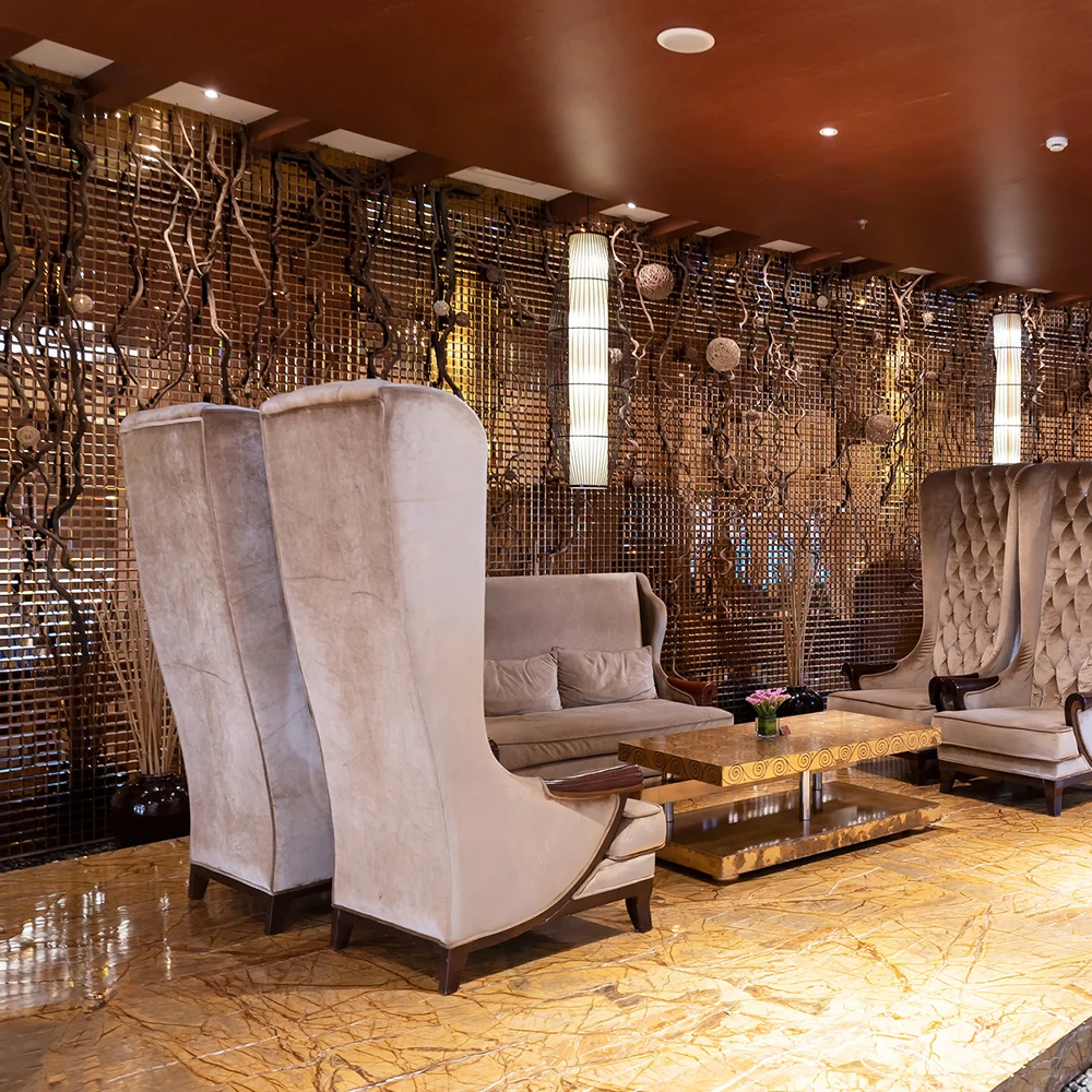 장 앤틱 금속 룸 디바이더 316 스테인리스 스틸 파티션 스크린 요부 (레스토랑 로비용)