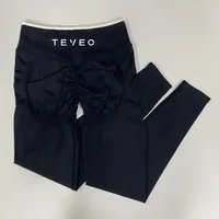 TEVEO – pantalon de Yoga sans couture pour femmes, ensemble gilet de sport à bretelles avec coussinet de poitrine absorbant les - Image 6