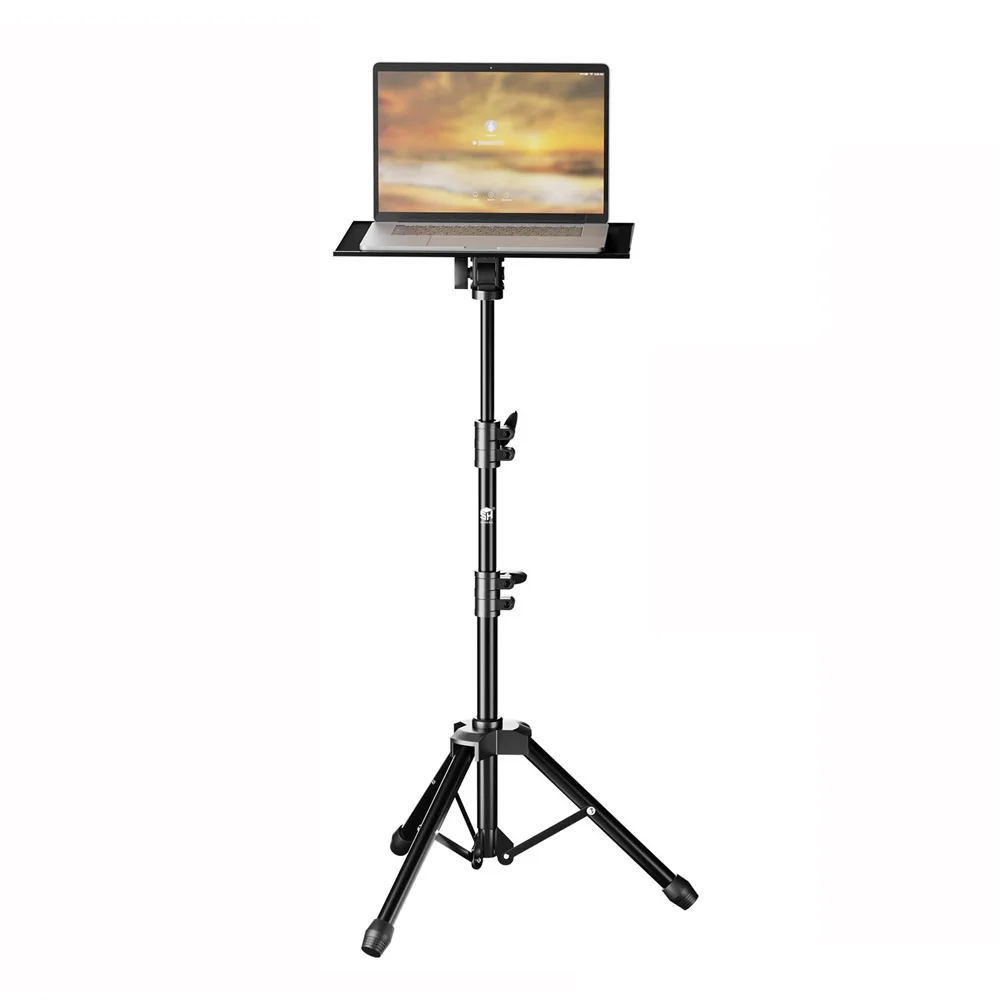

Projector Floor Tripod 90/125cm Stand Laptop Tripod Adjustable Height Mixer Standing Desk Outdoor Computer Desk Stand with Tray