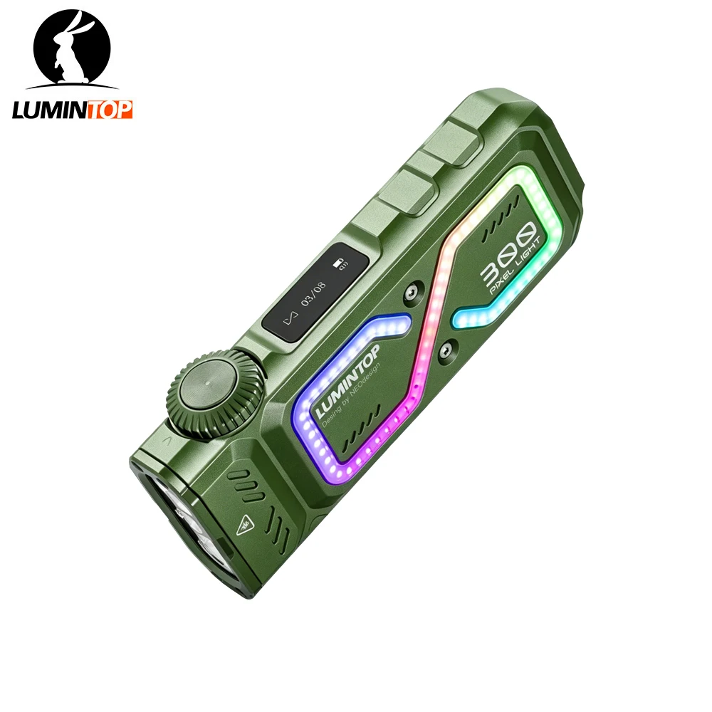 Lumintop – lampe de poche LED RGB UV, projecteur à pixels, rechargeable par USB C, fonction tout-en-un, outil de camping 1 Lumintop – lampe de poche LED RGB UV, projecteur à pixels, rechargeable par USB C, fonction tout-en-un, outil de camping 1