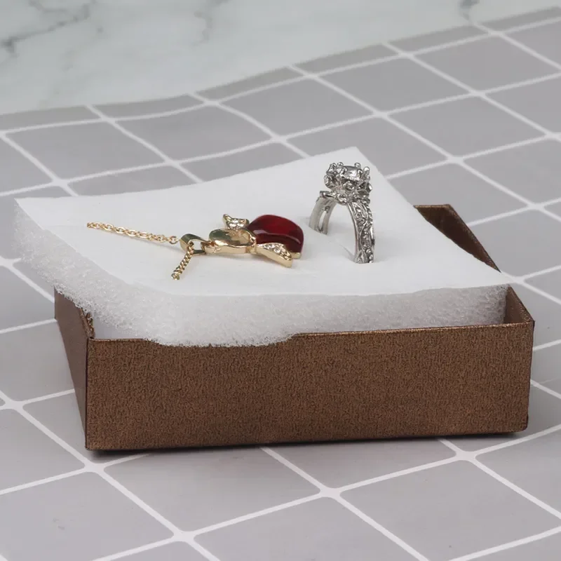 Velvet Metal Necklace Holder and Cardboard Jewelry Gift Box with Butterfly Bow – Sponge... - SKU VMNH1054 - UGI Packaging