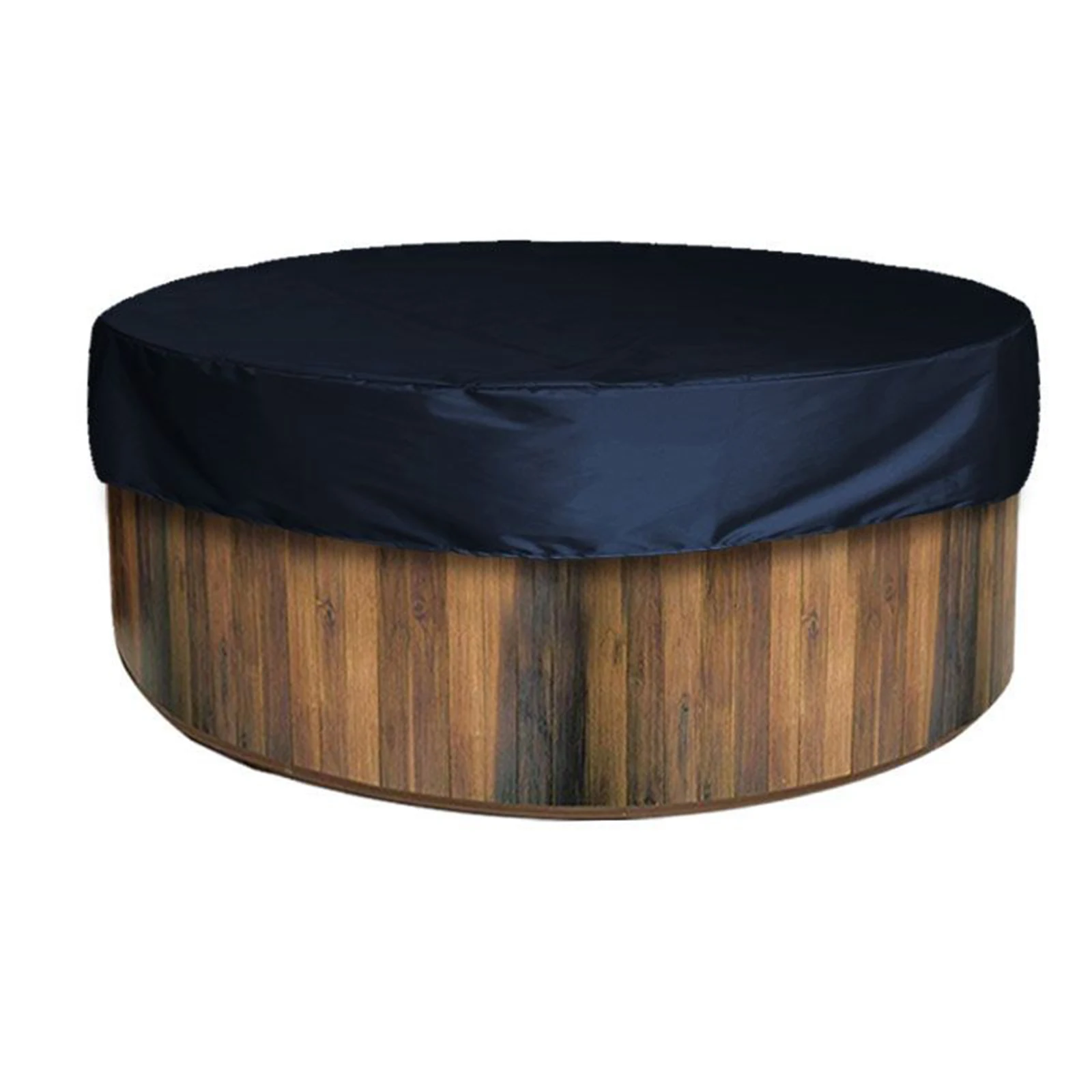 Outdoor tub round top cover protector dustproof waterproof fabric for spa bathtub attachment